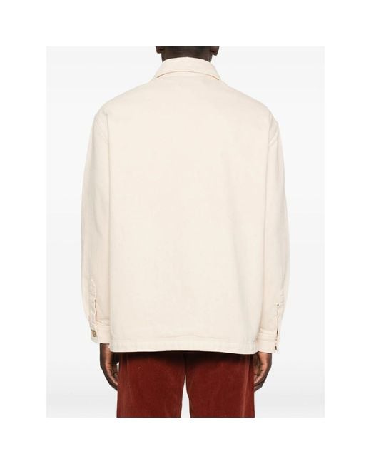 Drole de Monsieur Natural Denim Shirt Jacket for men