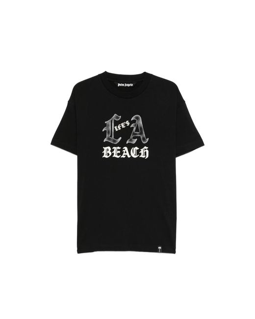Palm Angels Black T-Shirts & Vests for men
