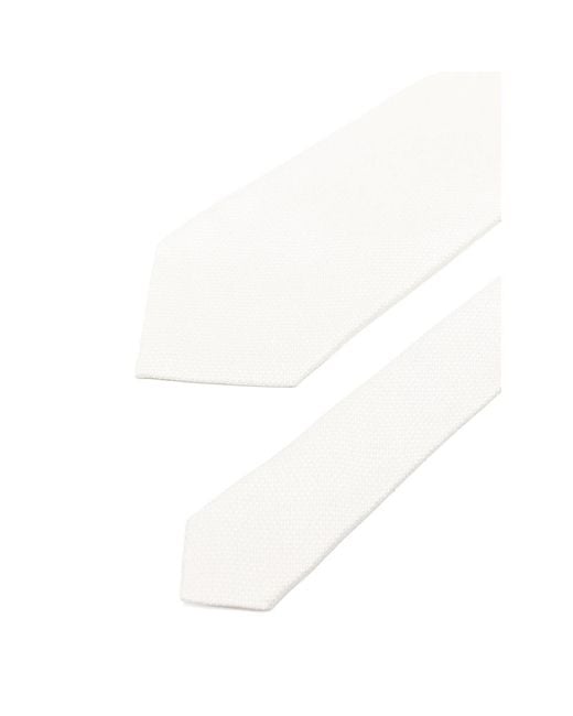 Tom Ford White Textured Tie for men