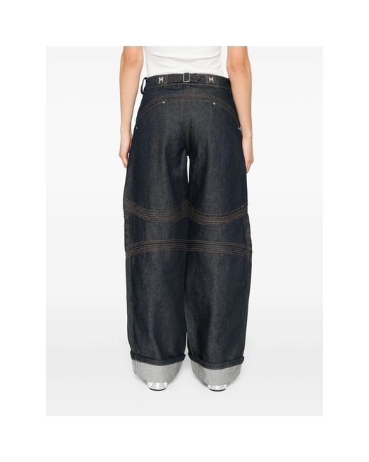 Markgong Gray Cotton-Blend Jeans