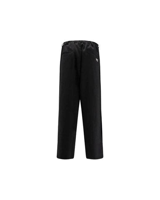 Y-3 Black Stripe Trousers for men