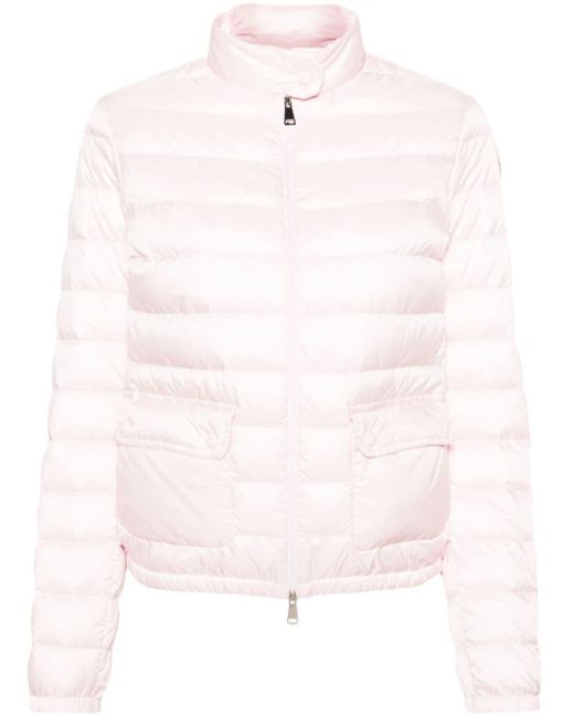 Moncler Pink Lans Quilted Puffer Jacket
