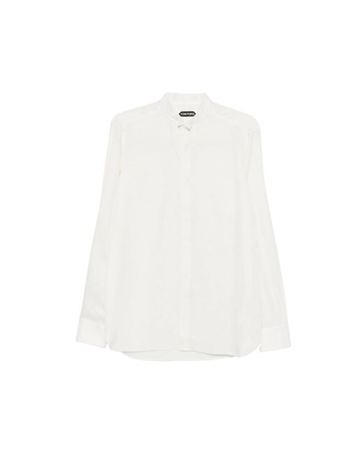 Tom Ford White Dotted Shirt for men