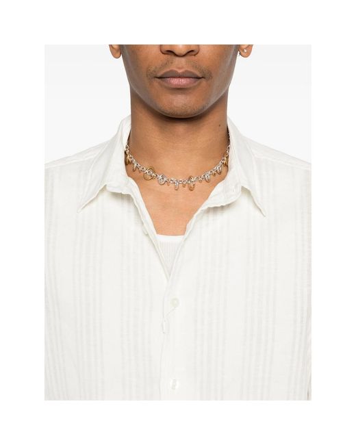 Samsøe & Samsøe White Saryan X Striped Shirt for men