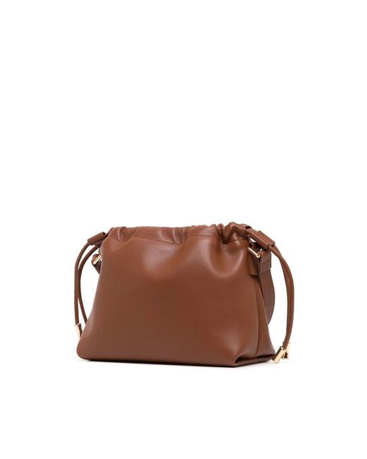 A.P.C. Brown A. P.C. Ninon Drawstring Crossbody Bag