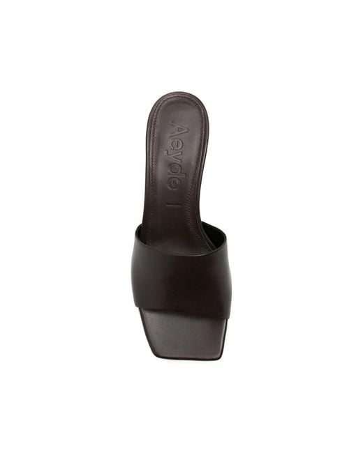 Aeyde Black Heeled Mules