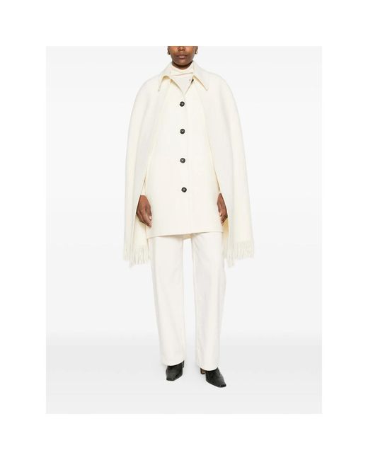 Totême White Neutrals Coats