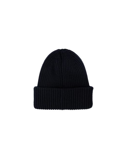 Moncler Blue Logo Patch Beanie for men