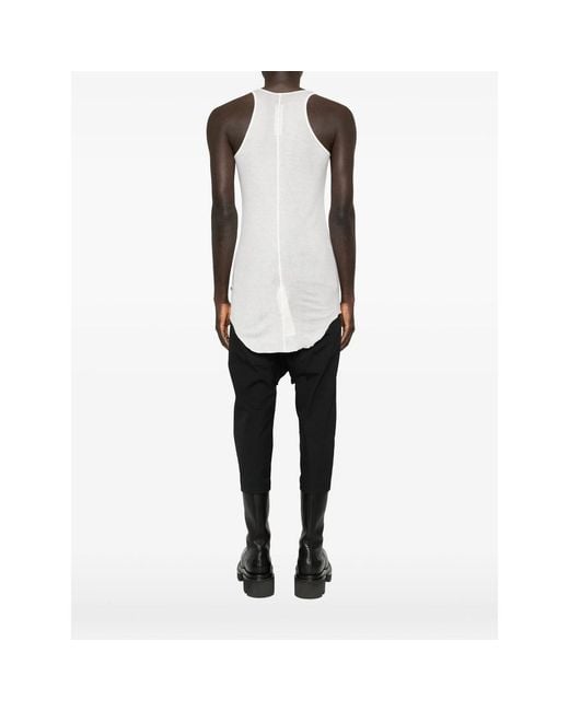 Rick Owens White T-Shirts And Vests for men