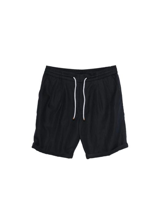 Brunello Cucinelli Black Shorts for men