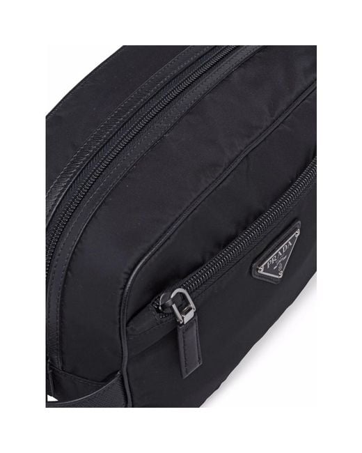 Prada Black Wash Bags for men