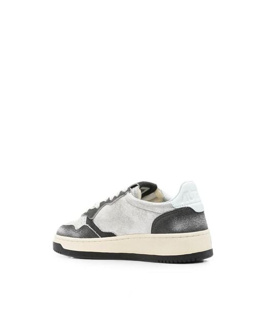 Autry White Medalist Sneakers