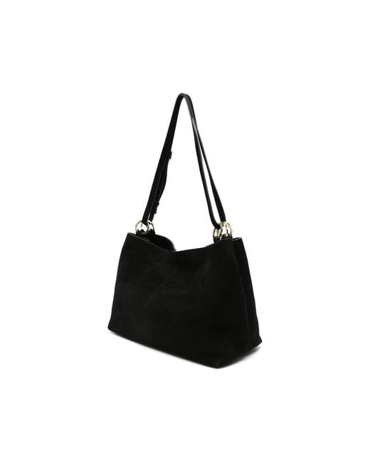 MANU Atelier Black Eterno Leather Shoulder Bag