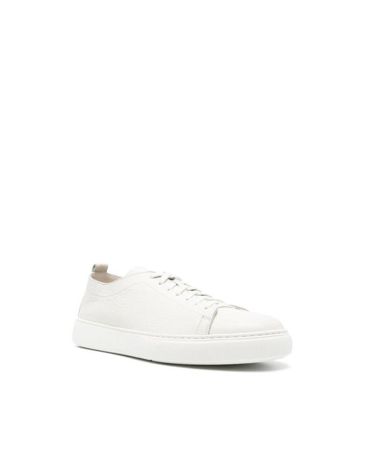 Henderson White Leather Sneakers for men