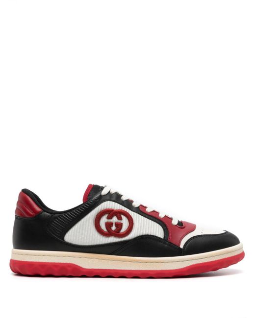 Gucci Red Mac80 Leather Sneakers for men