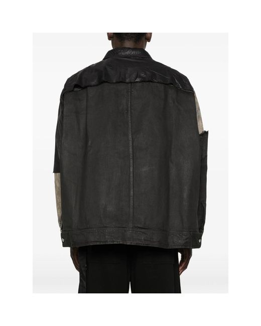 Rick Owens Black Denim Jackets for men