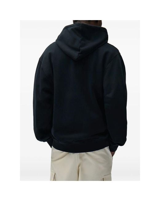 Arte' Black Collage Logo-Print Hoodie for men