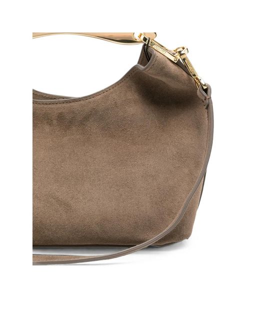 Elleme Brown Small Boomerang Suede Tote Bag