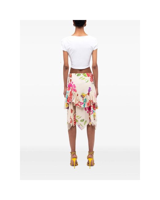 Donde Esteban Pink Bazurto Spray Crop Top