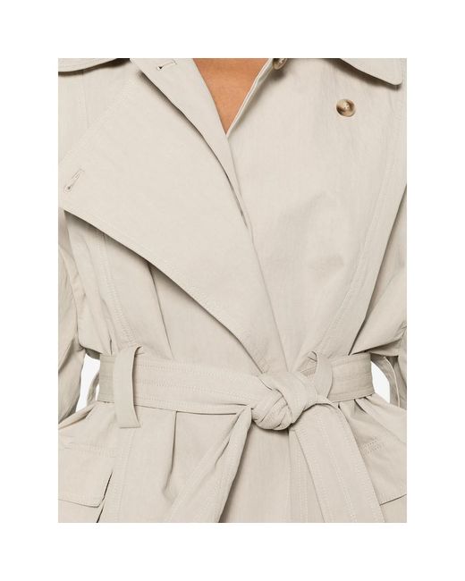 Viktoria Chan White Eos Pocket Belted Jacket