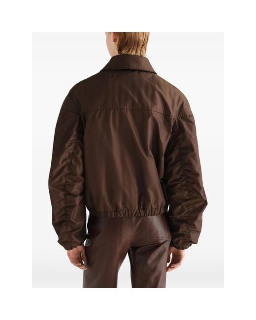 Lemaire Brown Quilted Blouson for men