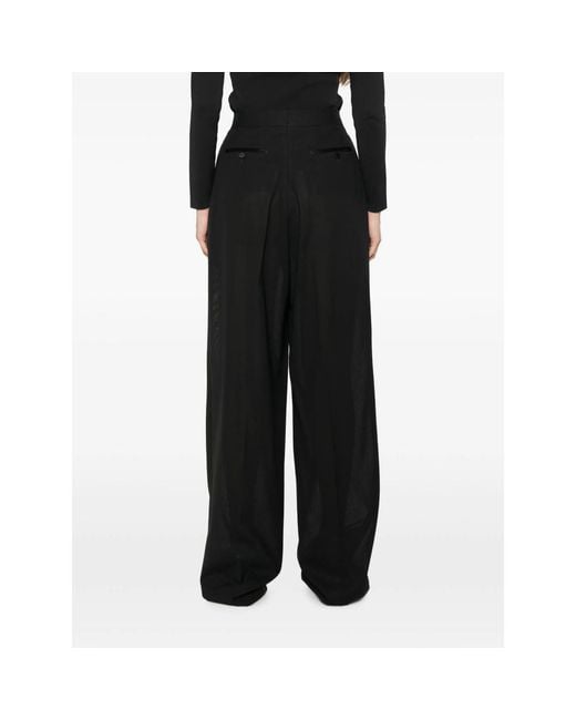 Tom Ford Black Satin-Trimmed Pleated Trousers