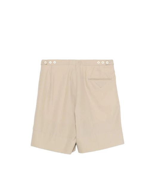 Prada Natural Neutrals Shorts for men