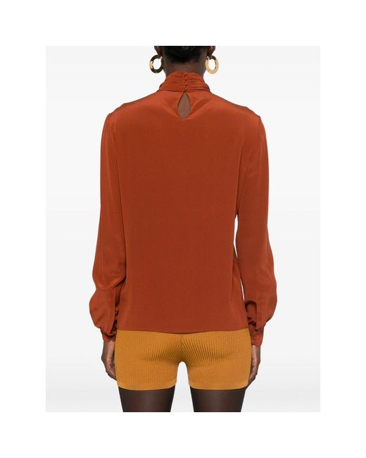 Saint Laurent Brown Tops