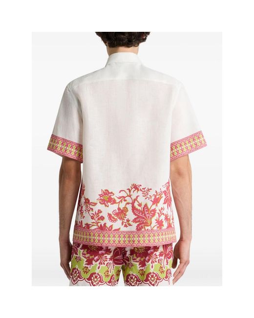 Etro Red Neutrals Shirts for men