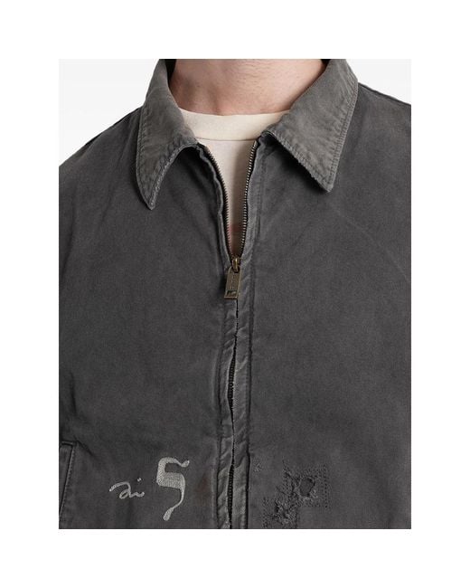 Enfants Riches Deprimes Black Distressed Denim Jacket for men