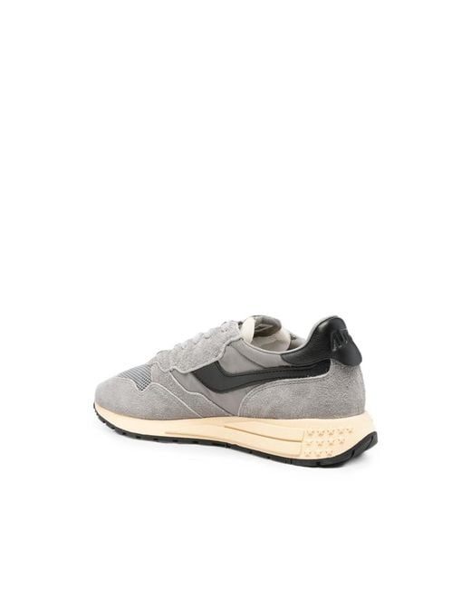 Autry White Reelwind Panelled Sneakers for men