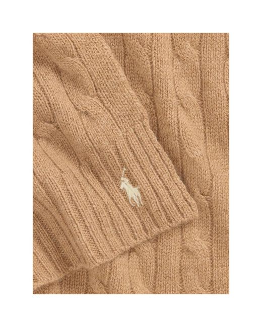 Ralph Lauren Natural Cable-Knit Scarf