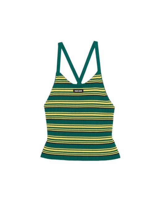 Miu Miu Green Tops