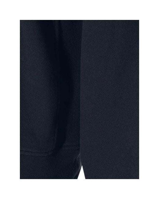 Stone Island Blue Logo-Patch Crew-Neck Sweater for men