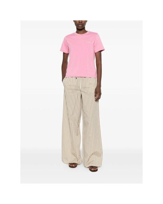 Maison Labiche Pink Lettering T-Shirt