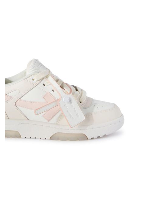 Off-White c/o Virgil Abloh White Off- Out Of Office Lace-Up Sneakers
