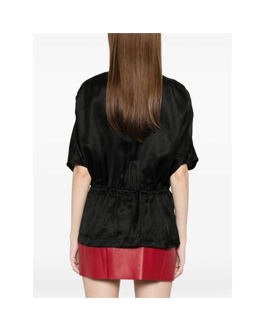 Rick Owens Black Zip-Up Cape