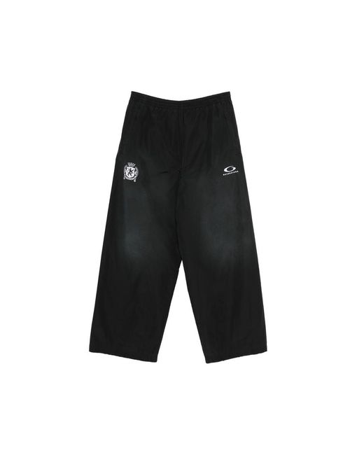 Balenciaga Black Logo-Detail Track Pants for men