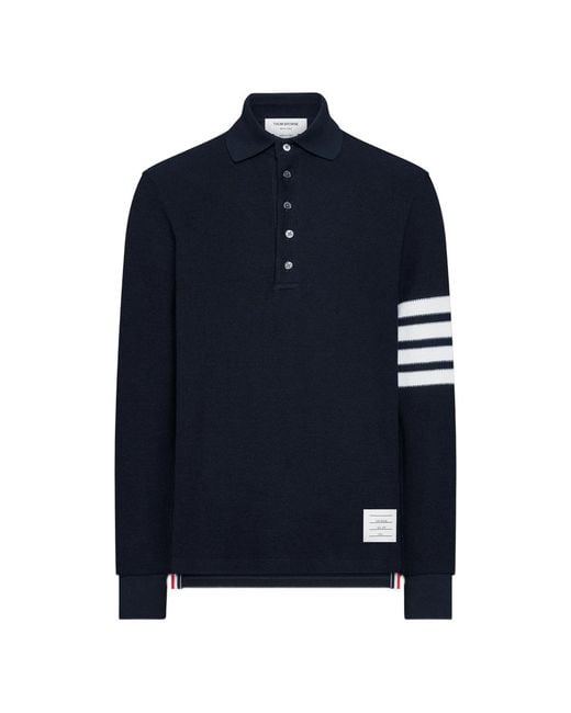 Thom Browne Blue Polo Shirts for men