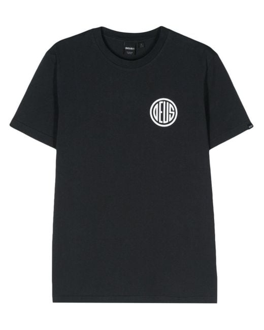 Deus Ex Machina Black Clutch Organic Cotton T-Shirt for men