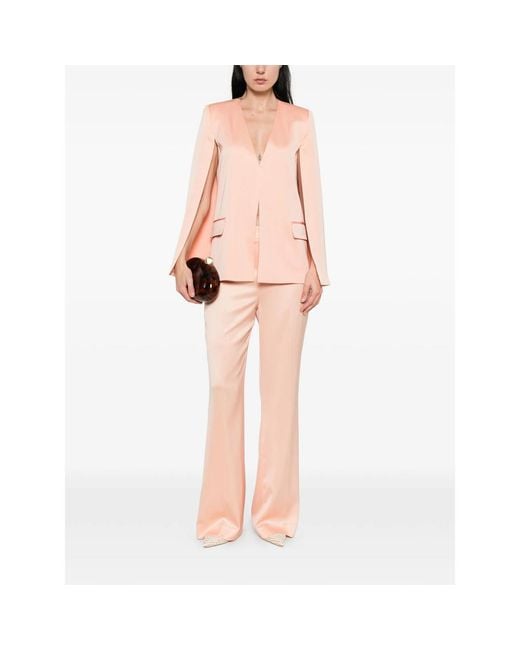 Twinset Pink Satin Cape Jacket