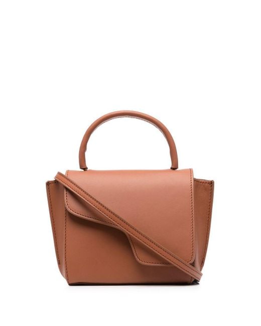 Atp Atelier Brown Atelier Leather Tote Bag