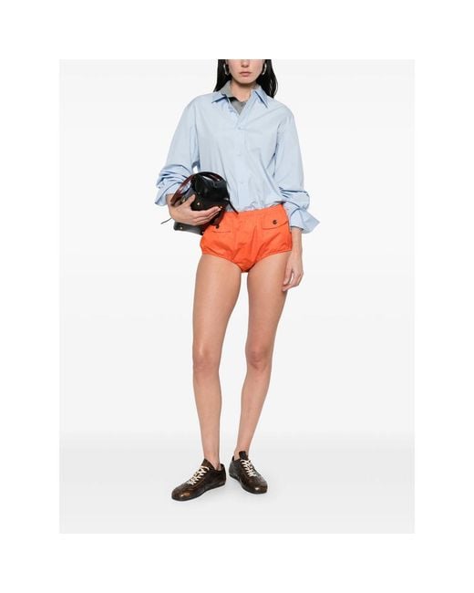 Prada Orange Shorts