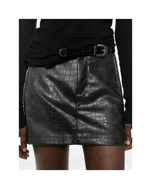 Adidas Gray Crocodile Effect Skirt