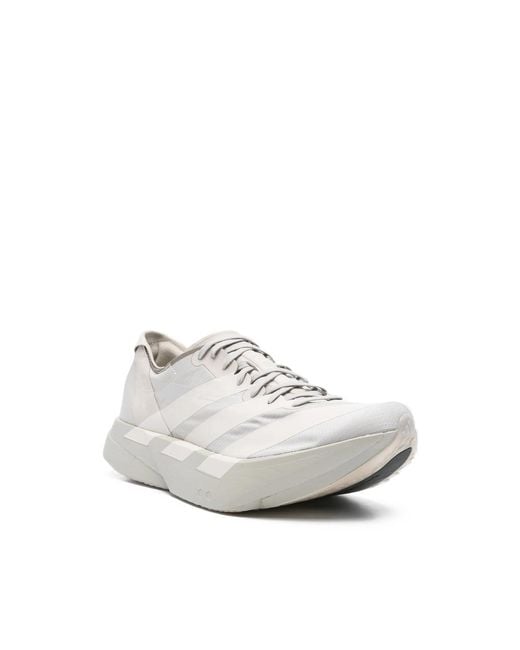 Y-3 White Sneakers Neutral, Gray for men