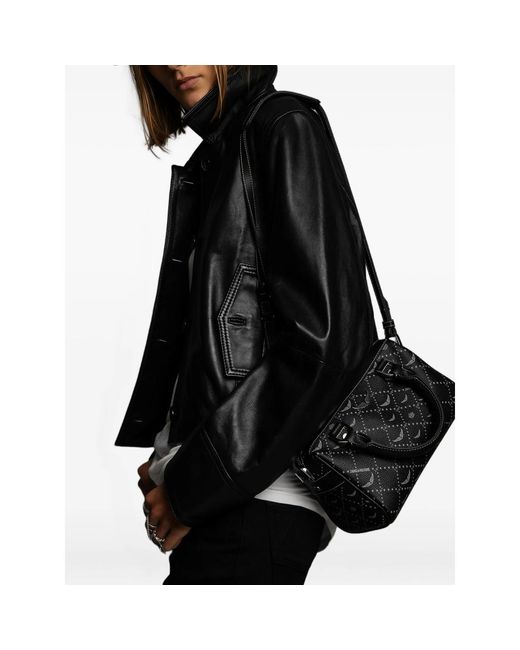 Zadig & Voltaire Black Sunny Small Vibe Monogram Bag