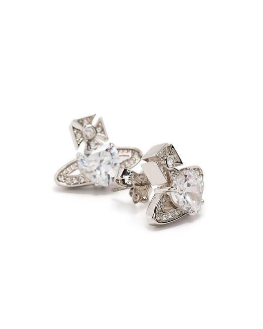 Vivienne Westwood Metallic Ariella Orb Stud Earrings