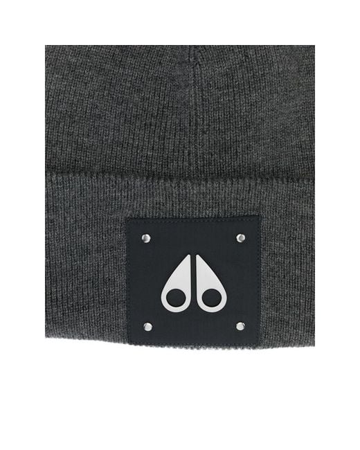 Moose Knuckles Gray Hats for men