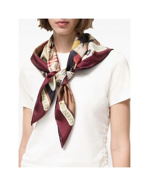 Burberry Multicolor Wardrobe Silk Scarf for men