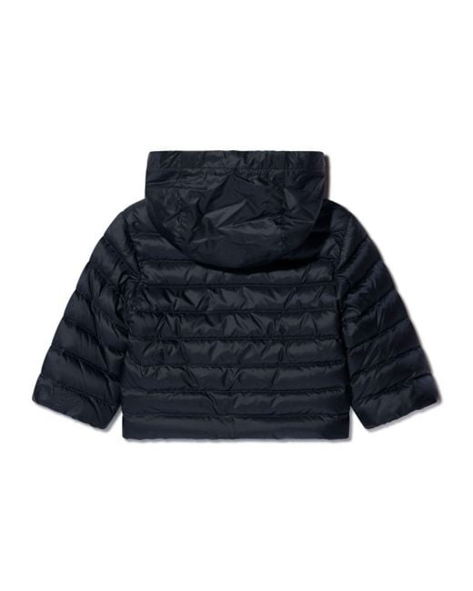 Moncler Padded Hooded Jacket in Blue | Lyst UK